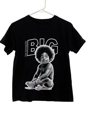 Notorious BIG Tshirt Womens Size Small Biggie Baby Band Tee Short Sleeve Black